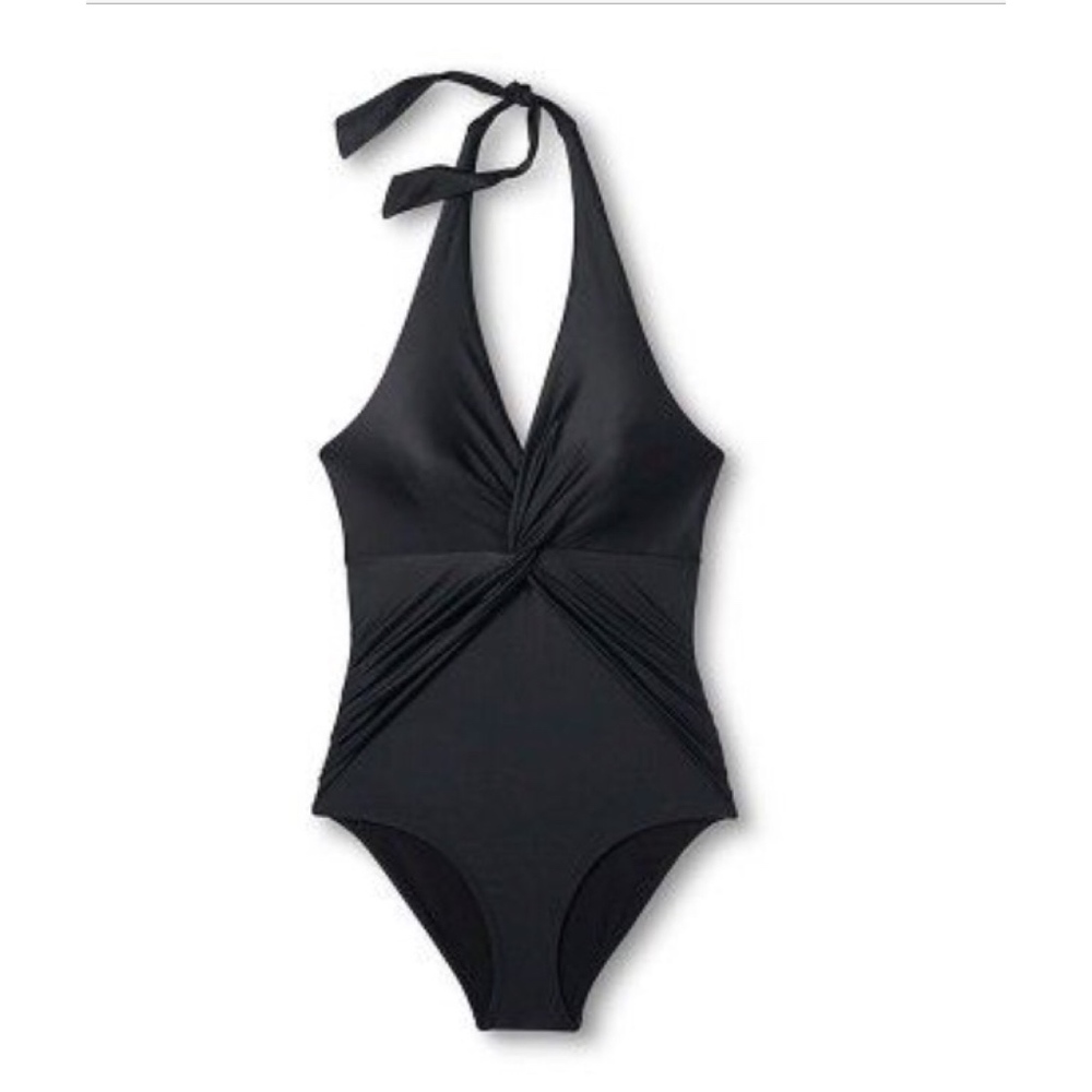 Knox Rose Drapey Twist Front Swimsuit Size Large